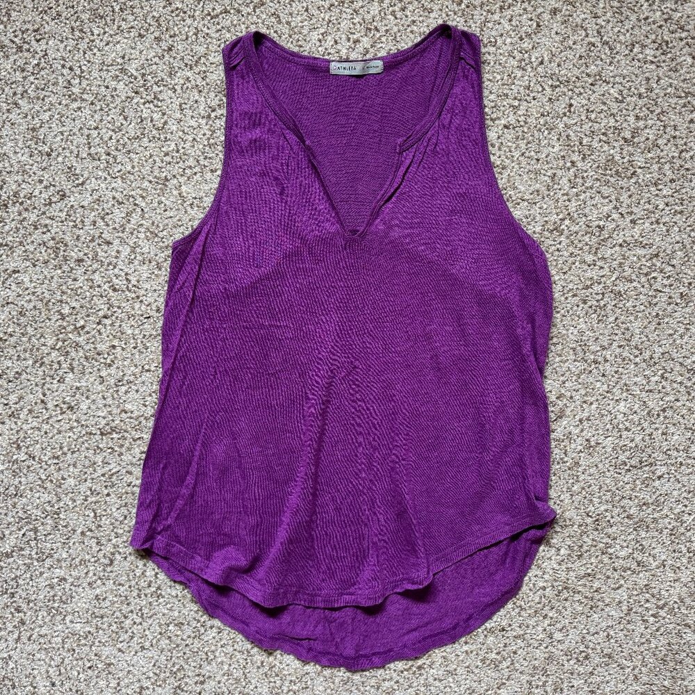 Athleta Easy Newport Linen tank top